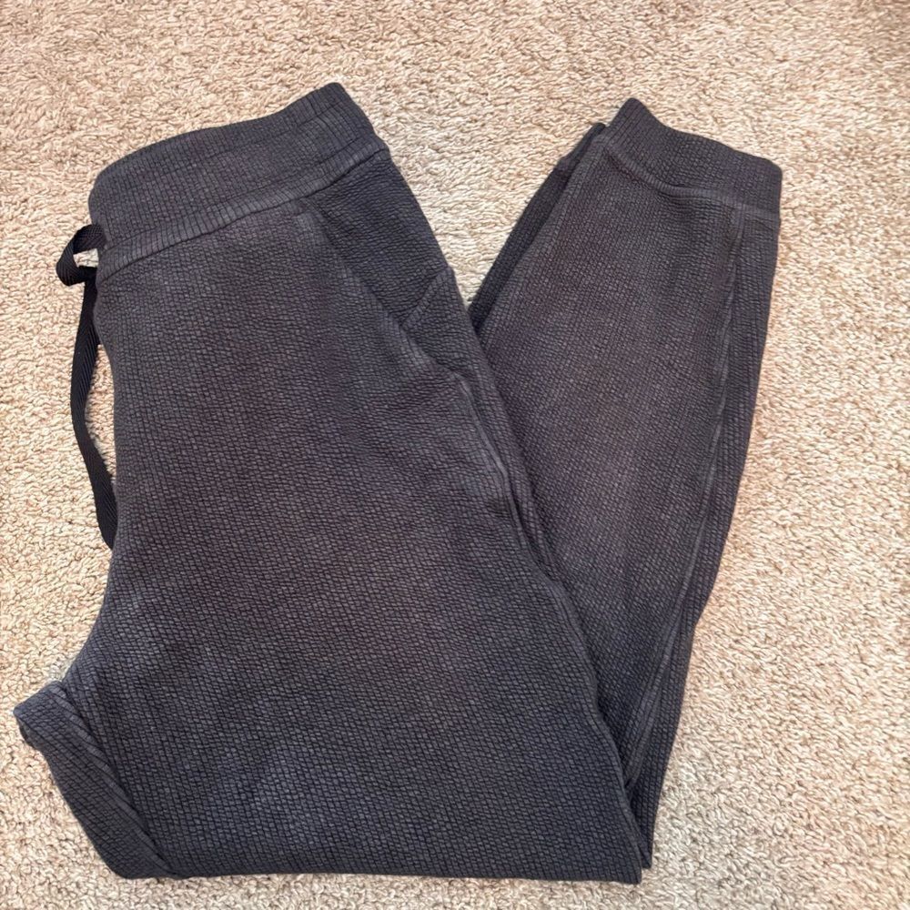 Lululemon Ribbed HR 7/8 Jogger — Charcoal Grey Size 8